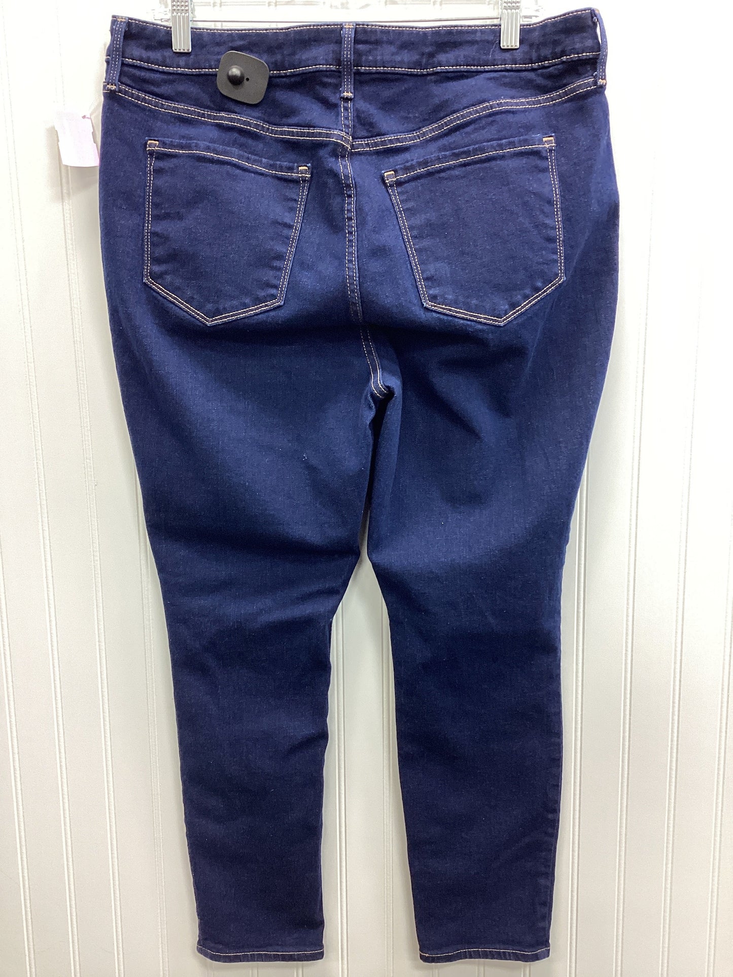 Jeans Skinny By Old Navy In Blue Denim, Size:16