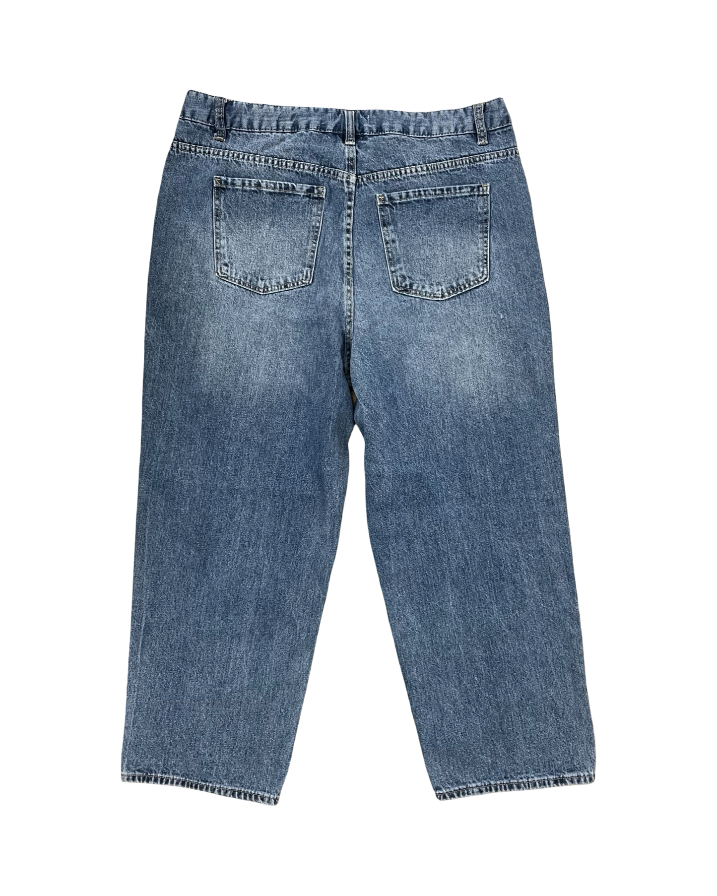 Jeans Cropped By D Jeans In Blue Denim, Size:10