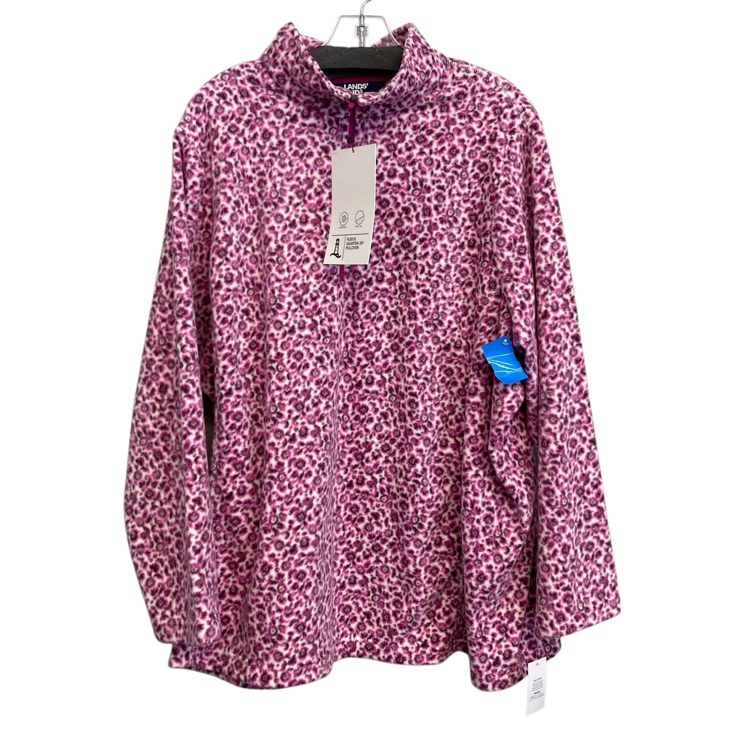 Athletic Fleece By Lands End In Pink, Size:3X