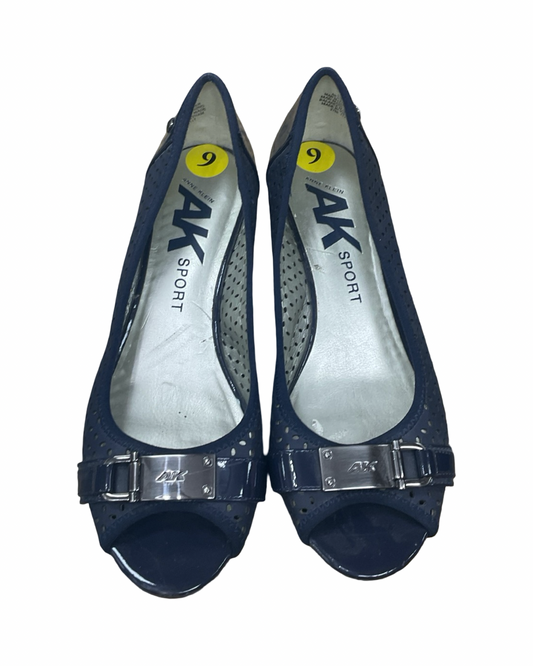 Shoes Heels Kitten By Anne Klein In Blue, Size:9