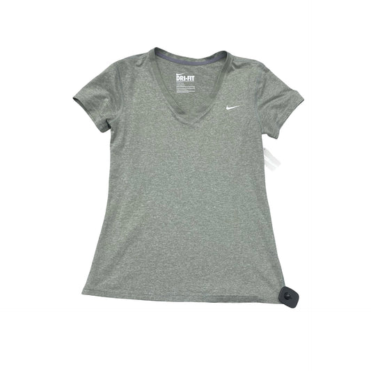 Athletic Top Ss By Nike In Grey, Size:S