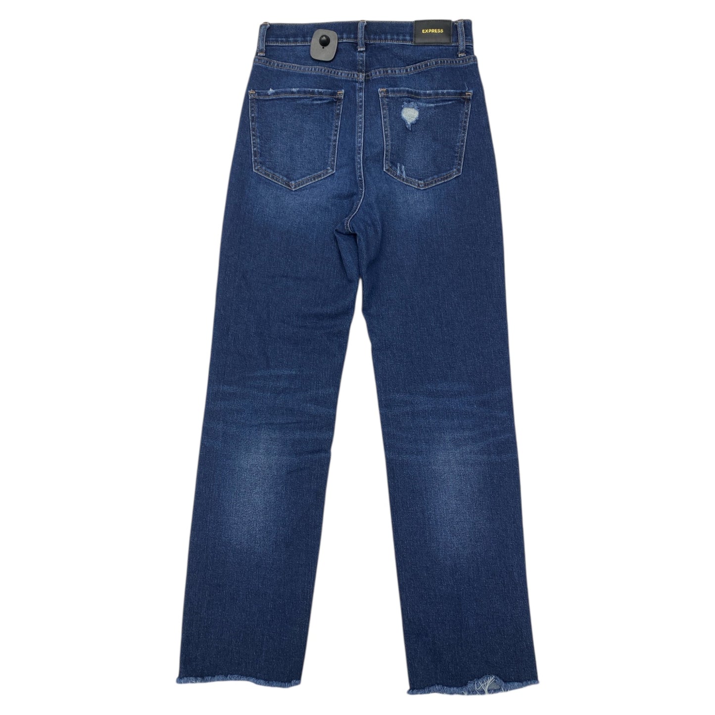 Jeans Straight By Express In Blue Denim, Size:2