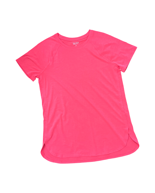 Athletic Top Ss By Tek Gear In Pink, Size:M