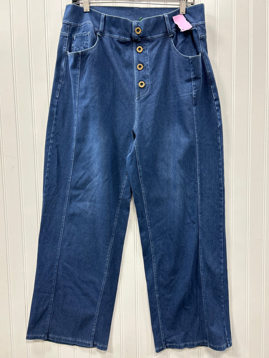 Jeans Straight By Halara In Blue Denim, Size:Xl