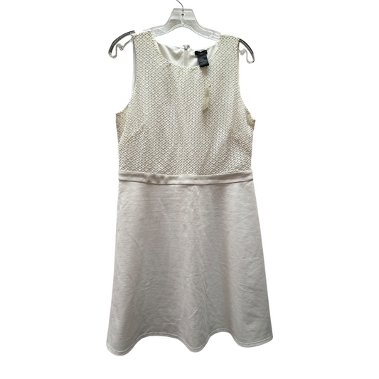 Dress Party Midi By Ann Taylor In Cream, Size:12