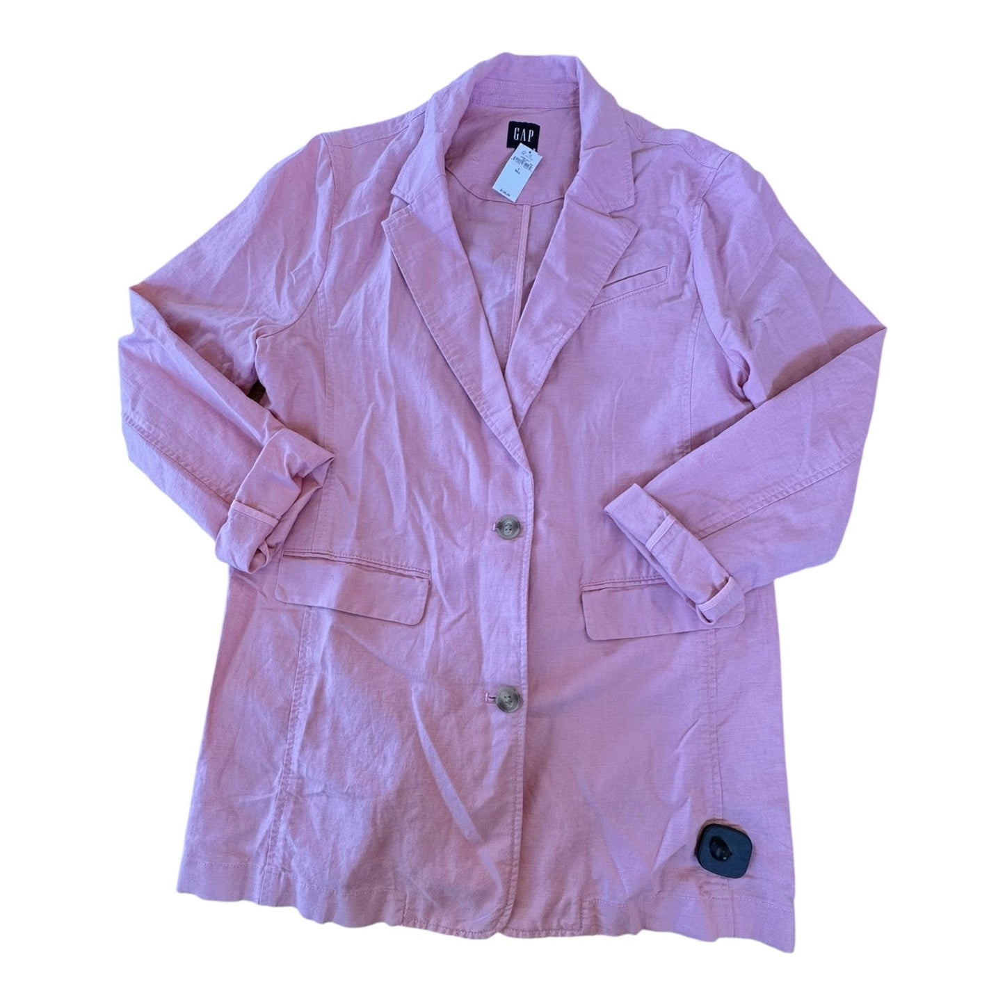 Blazer By Gap In Pink, Size:L Tall