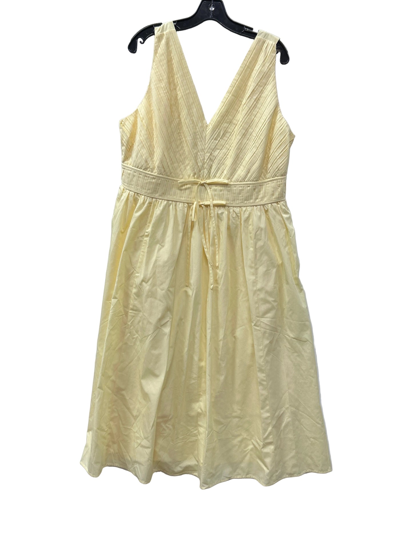 Dress Casual Maxi By J. Jill In Yellow, Size:Xl