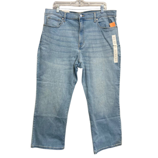 Jeans Boot Cut By Banana Republic In Blue Denim, Size:18