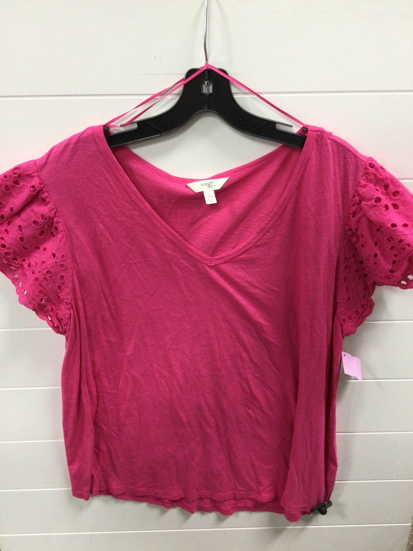 Top Ss By Terra & Sky In Pink, Size:1X