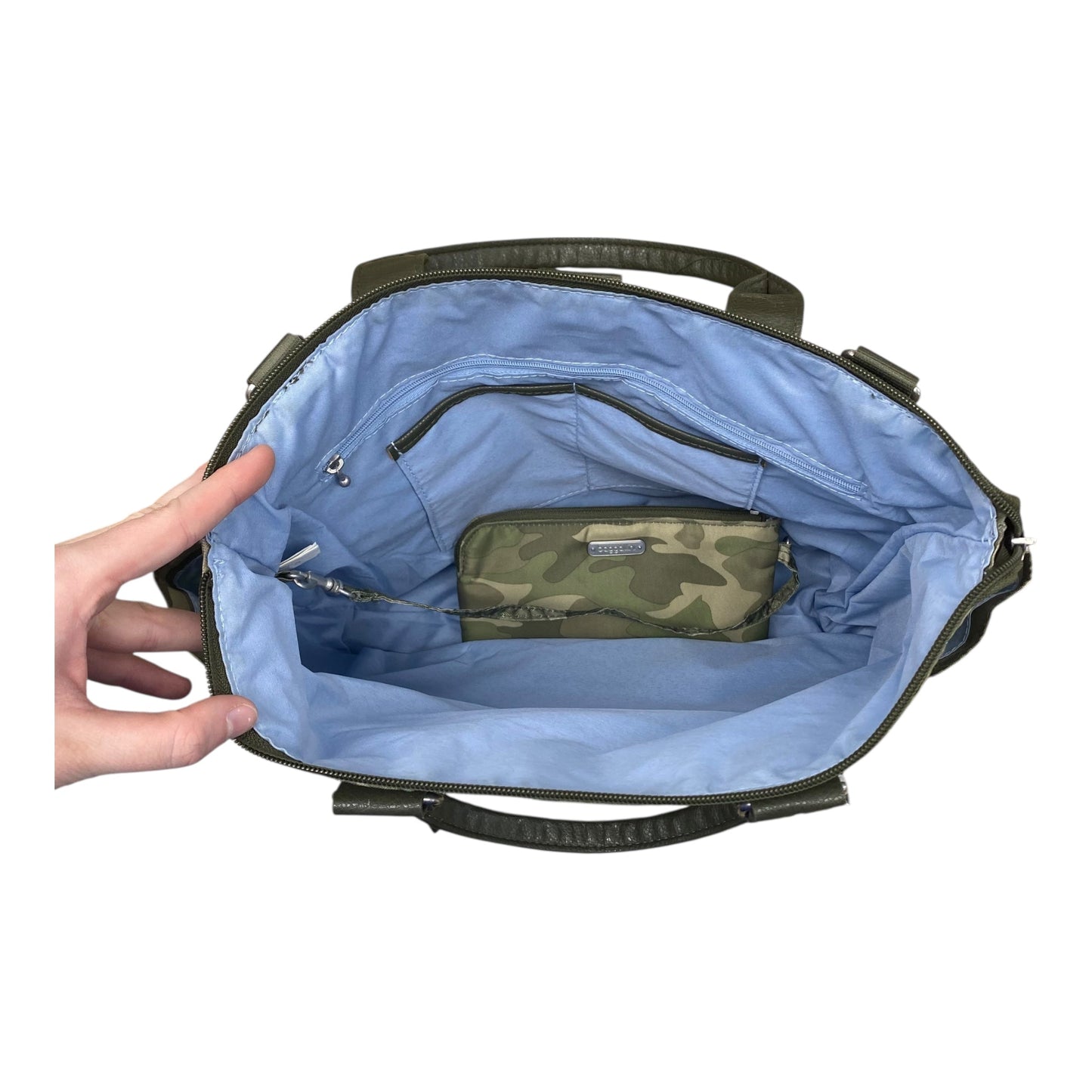 Handbag By Baggallini In Camouflage Print, Size:Large