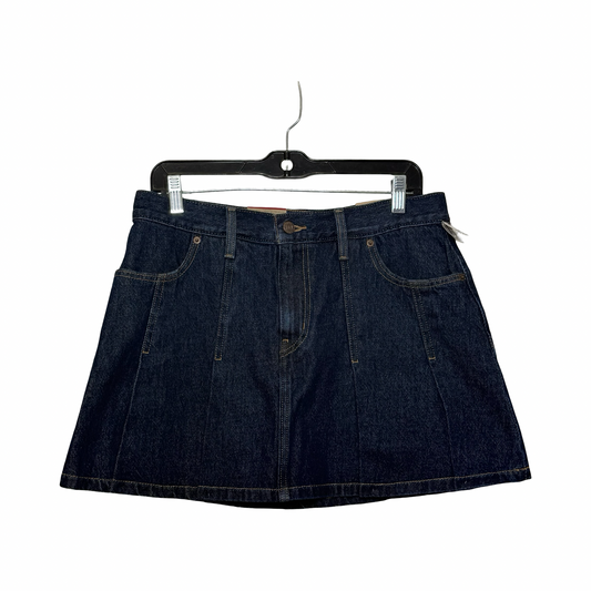 Skirt Mini & Short By Levis In Blue Denim, Size: 8