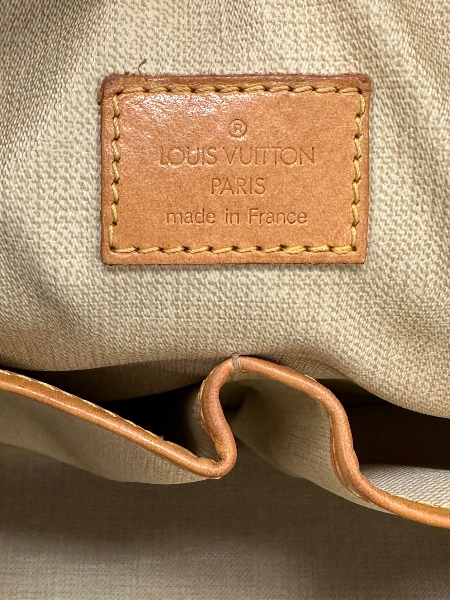 Handbag Luxury Designer By Louis Vuitton In Brown, Size:Medium