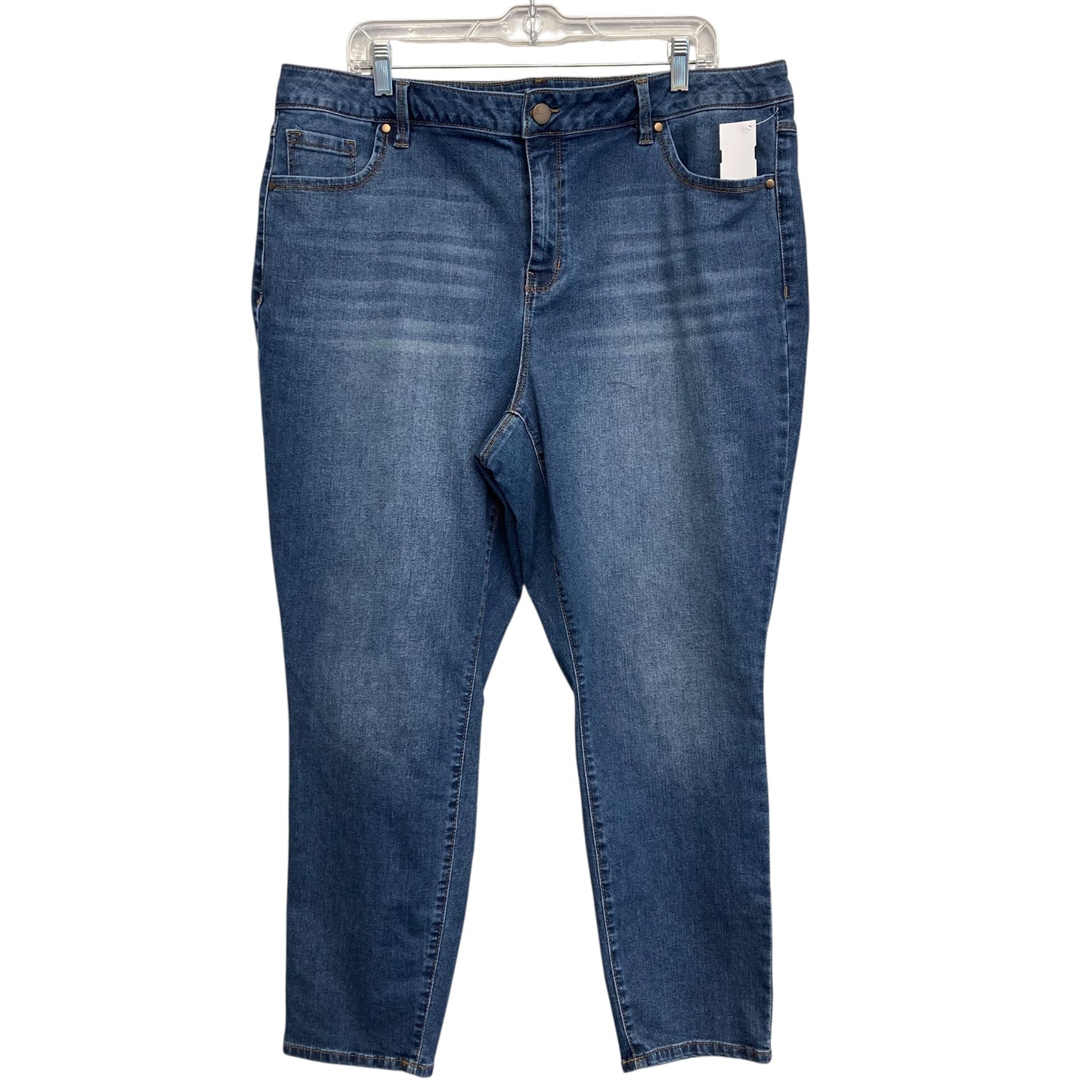 Jeans Boot Cut By D Jeans In Blue Denim, Size:20