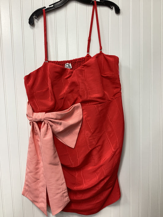 Dress Casual Short By Future Collective In Red, Size:Xxl