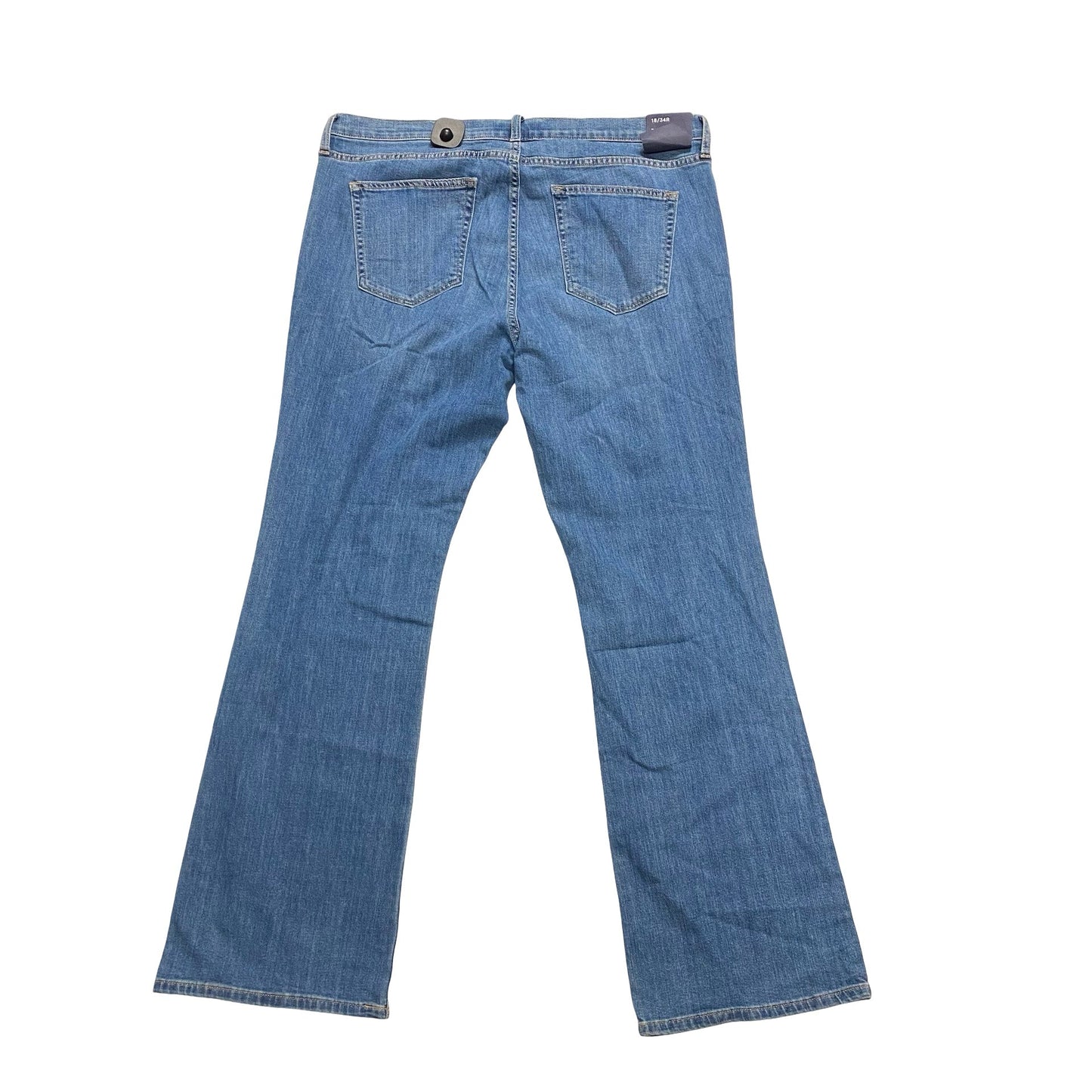 Jeans Boot Cut By Gap In Blue Denim, Size:18