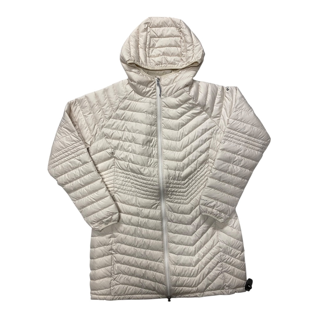 Jacket Puffer & Quilted By Columbia In Cream, Size:Xl