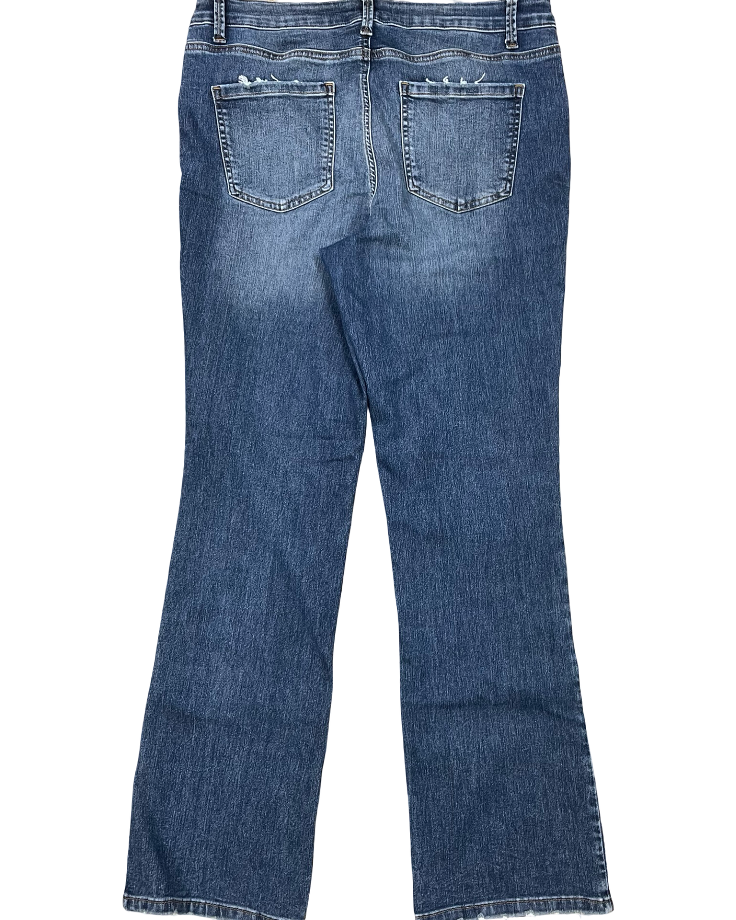 Jeans Straight By Clothes Mentor In Blue Denim, Size:14