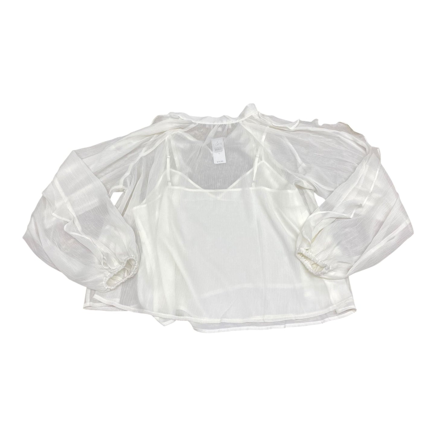 Top Ls By Loft In White, Size:S