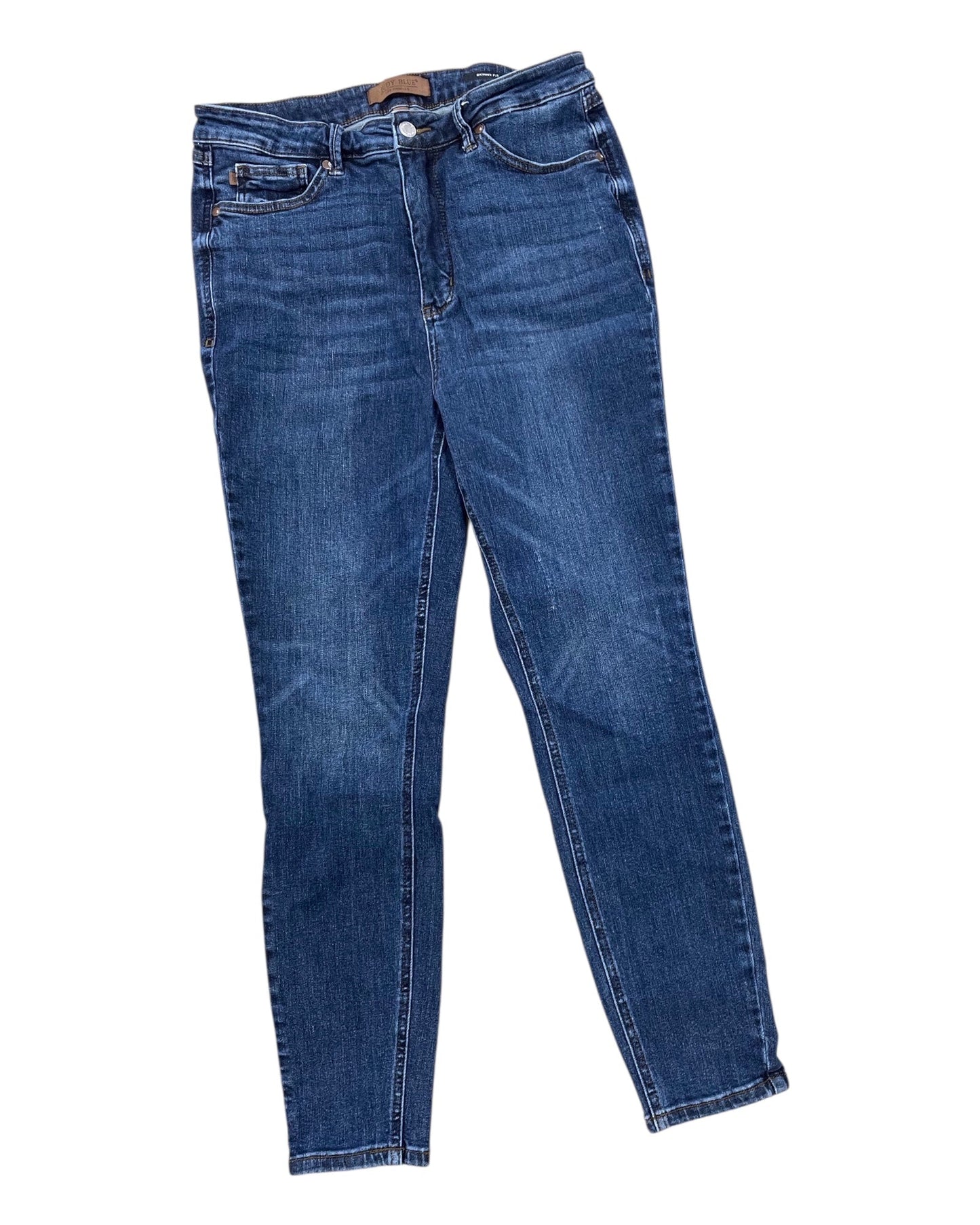 Jeans Skinny By Judy Blue In Blue Denim, Size:14