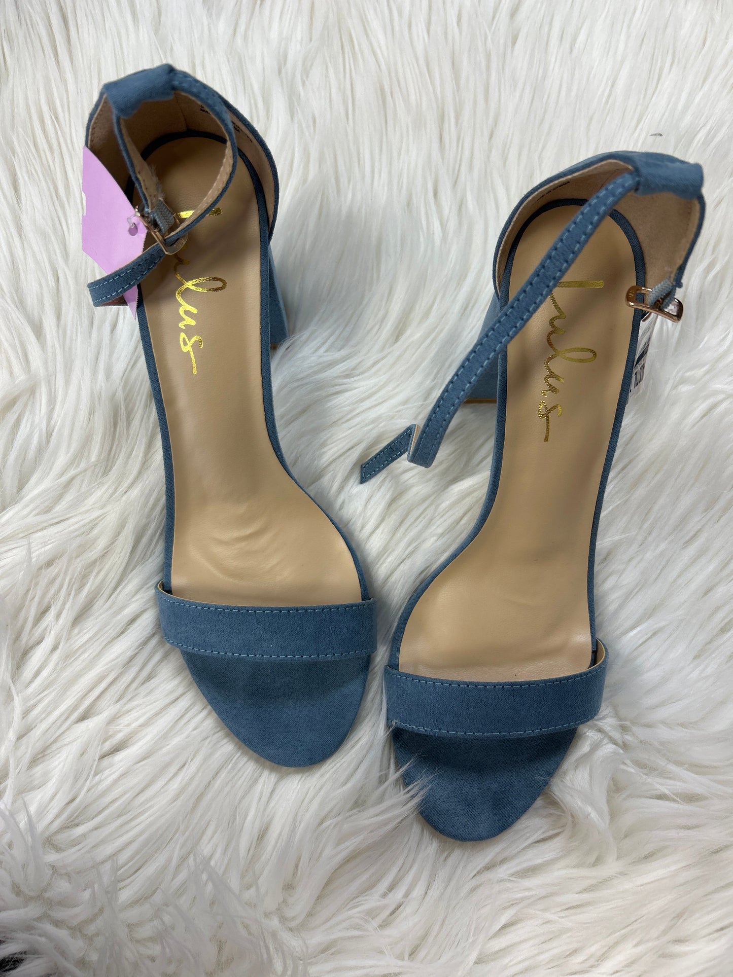 Shoes Heels Block By Lulus In Blue, Size:8.5