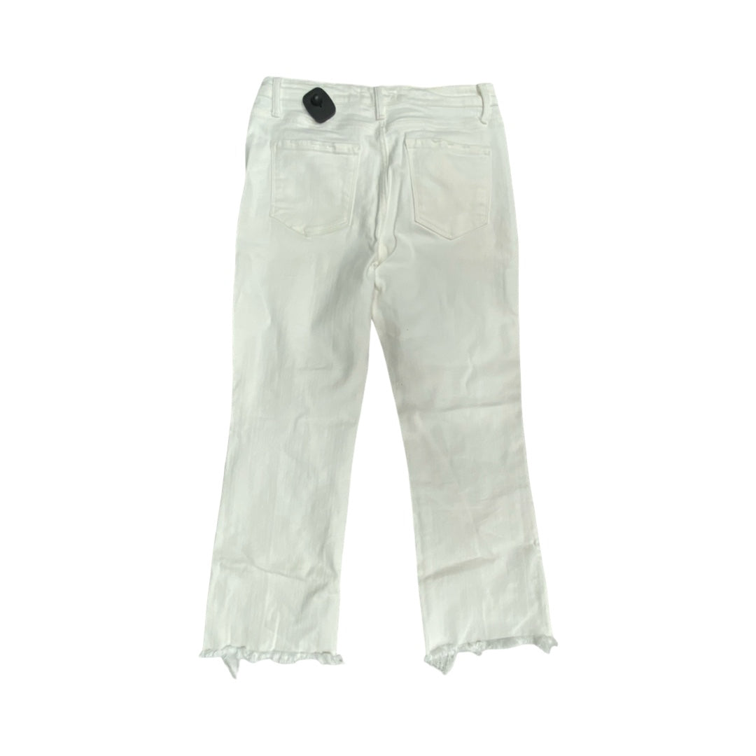 Jeans Straight By Vervet In White Denim, Size:10
