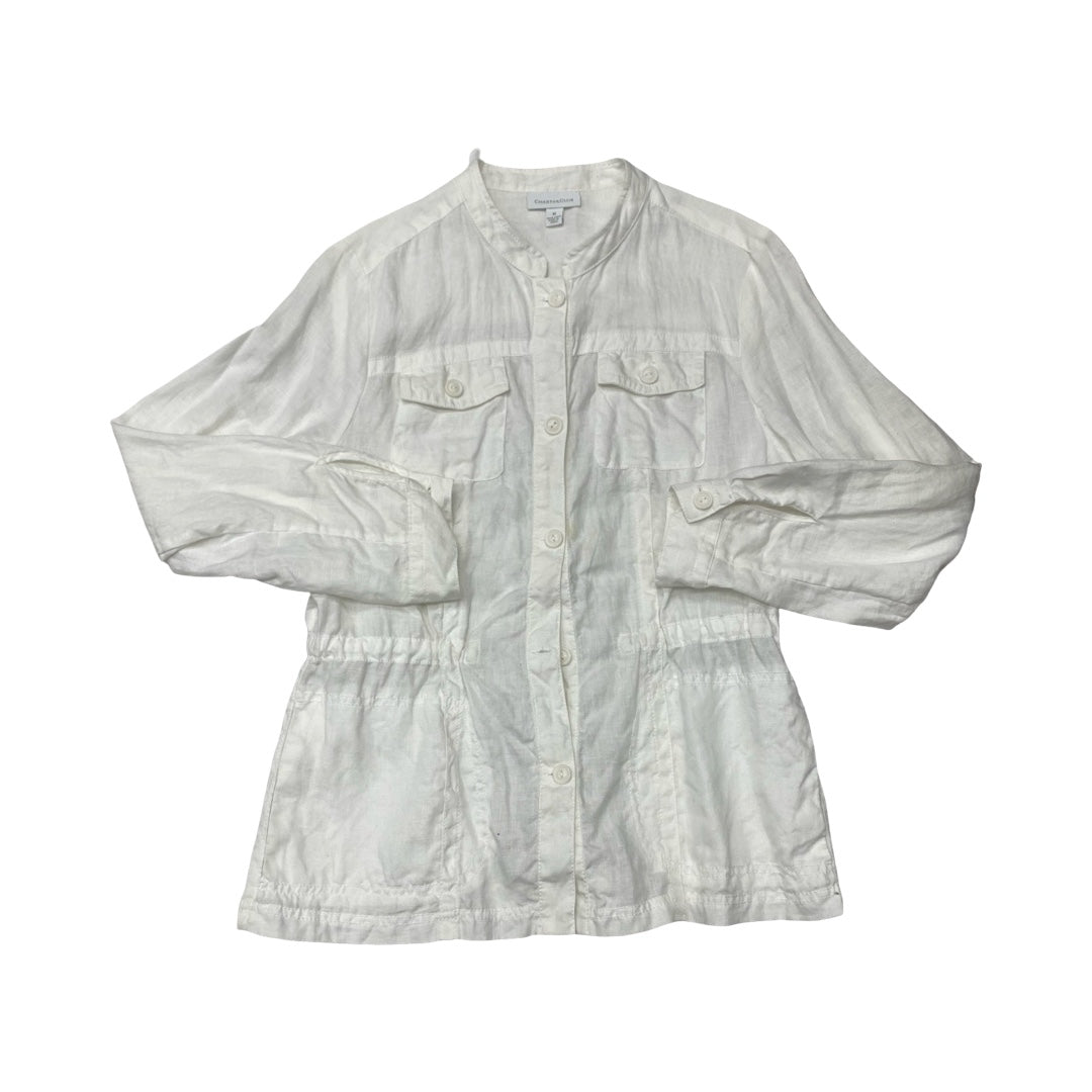 Jacket Other By Charter Club In White, Size:M