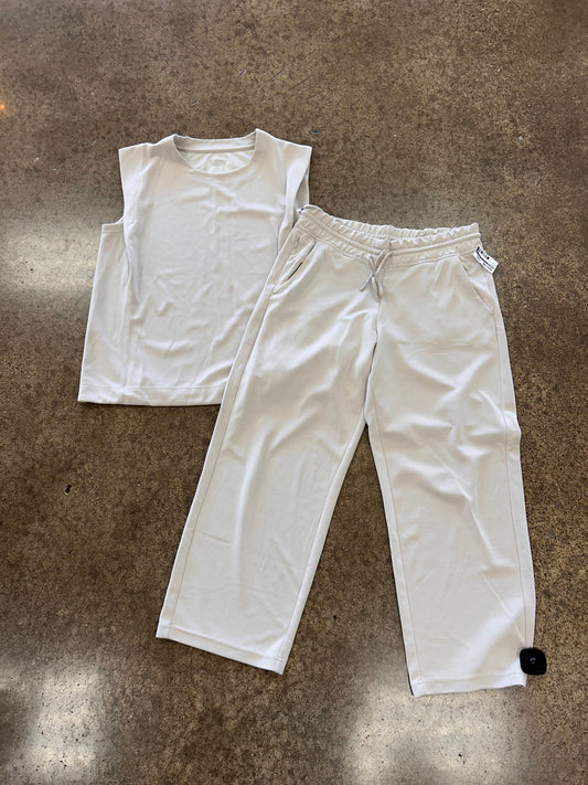Athletic Pants 2Pc By Athleta In Cream, Size:M