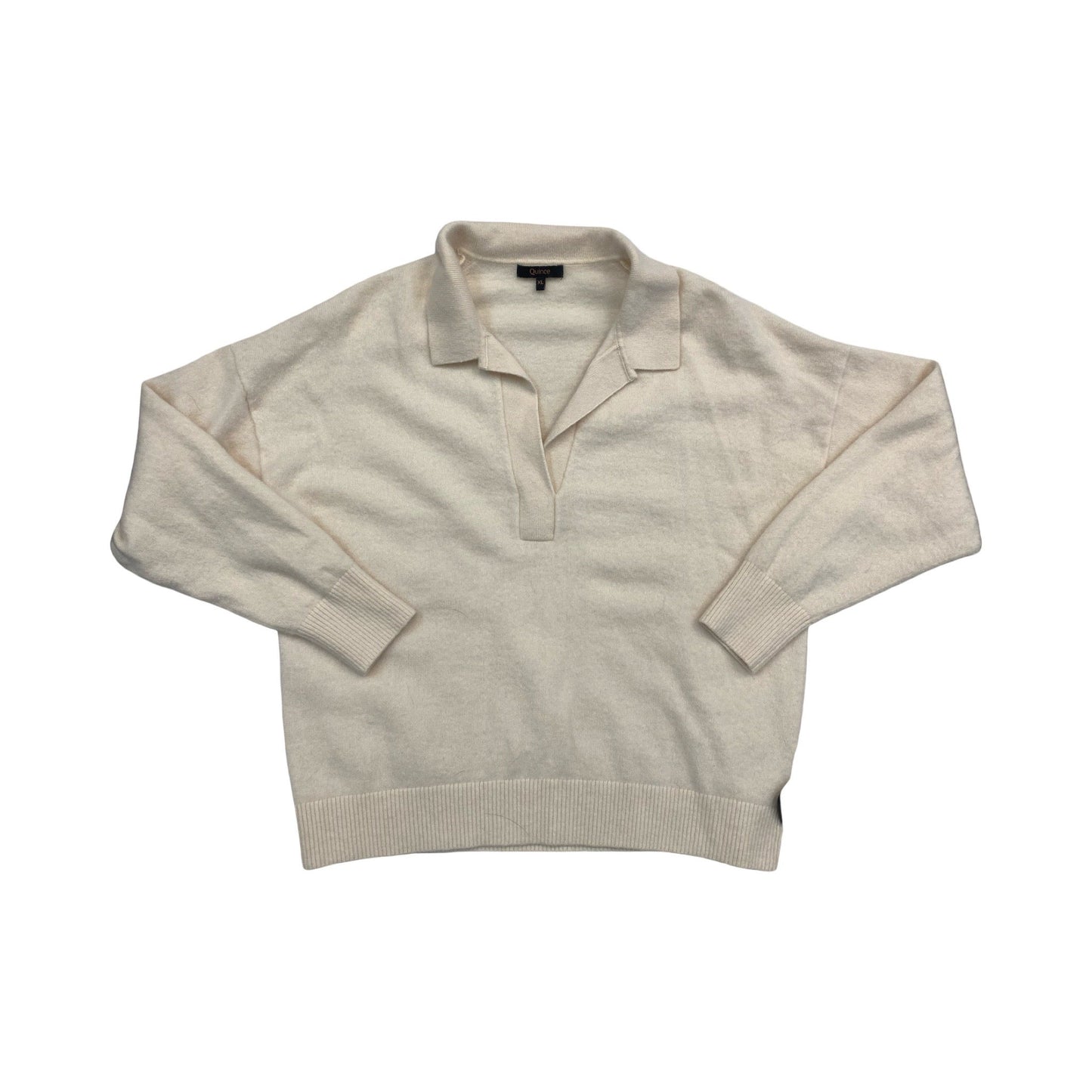 Sweater Cashmere By Quince In Cream, Size:Xl