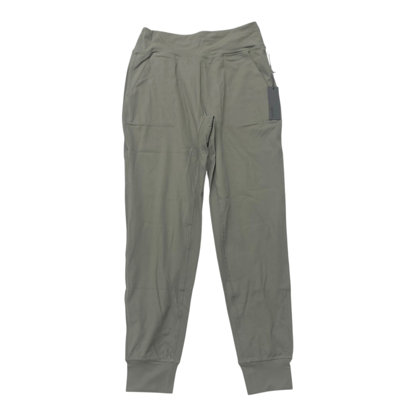 Athletic Pants By Savvi In Green, Size:L