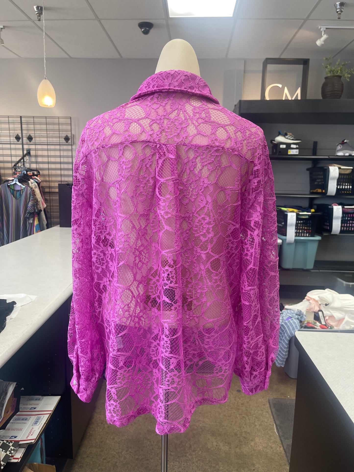 Top Ls By Andree By Unit In Purple, Size:M