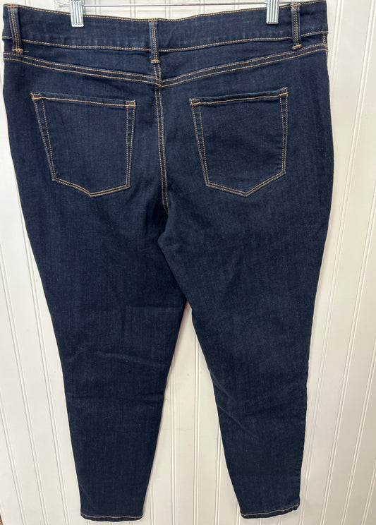 Jeans Skinny By Maurices In Blue Denim, Size:16