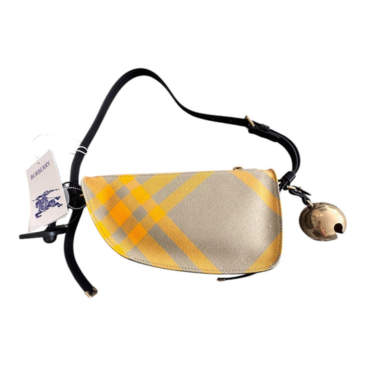 Handbag Luxury Designer By Burberry In Plaid Pattern, Size:Small