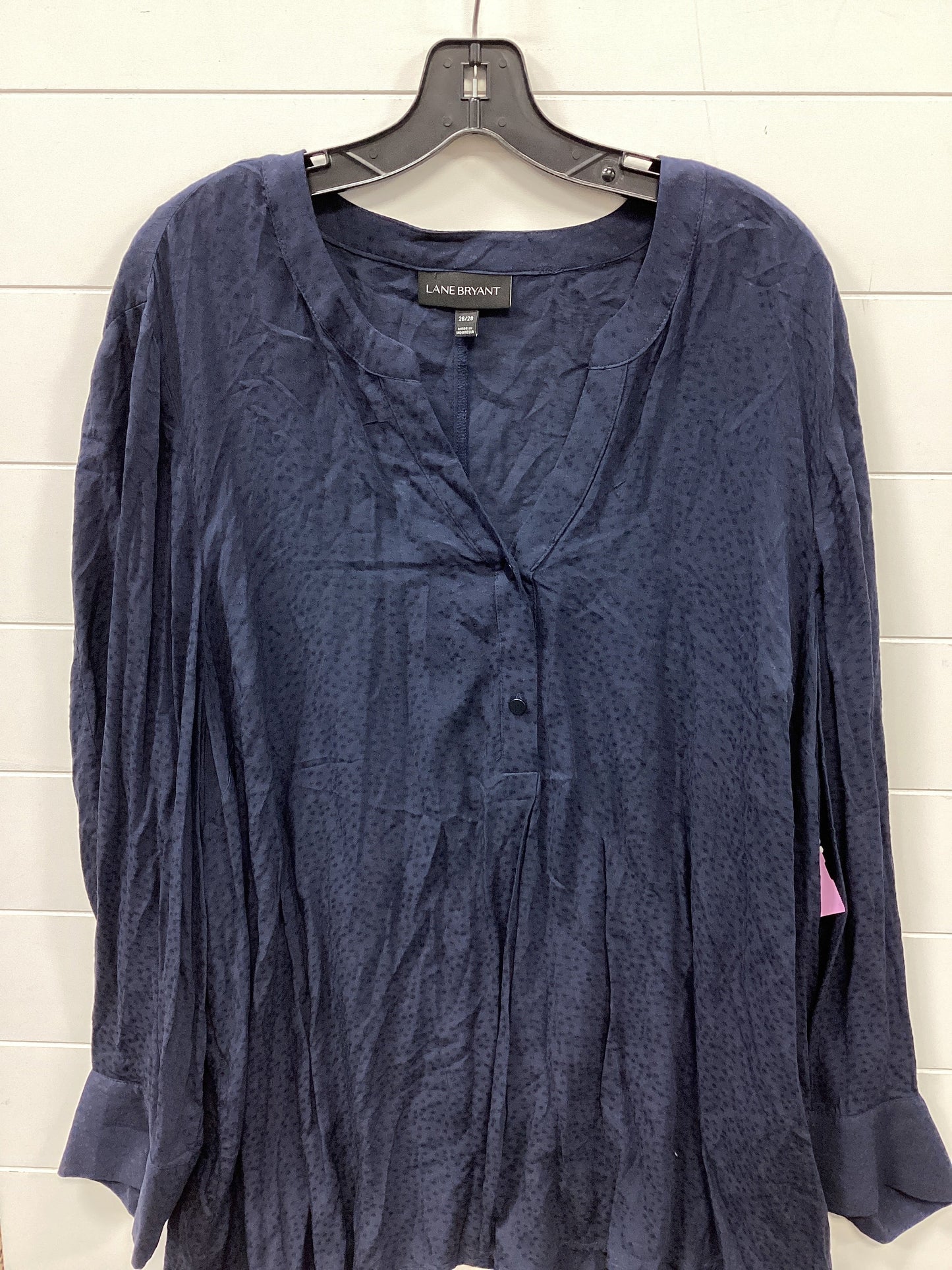 Top Ls By Lane Bryant In Navy, Size:3X