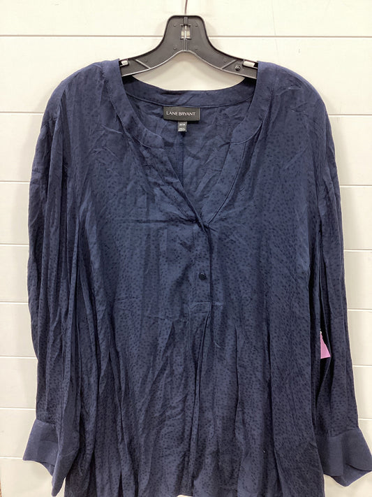 Top Ls By Lane Bryant In Navy, Size:3X