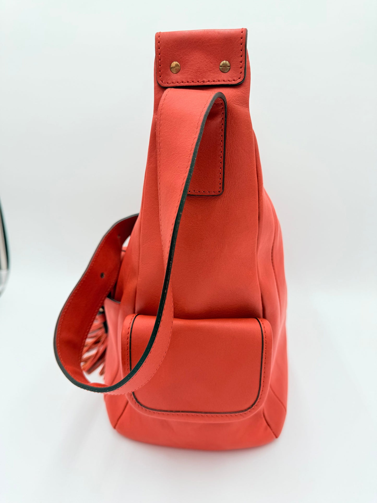 Handbag Luxury Designer By Chloe In Orange, Size:Large