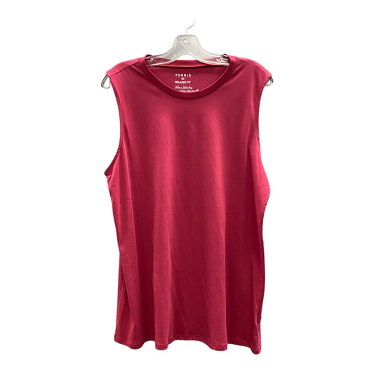 Top Sleeveless By Torrid In Pink, Size:M