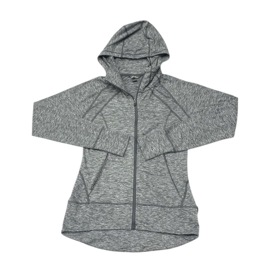 Athletic Jacket By Eddie Bauer In Grey, Size:S