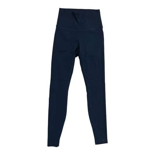 Athletic Leggings By Lululemon In Navy, Size:4