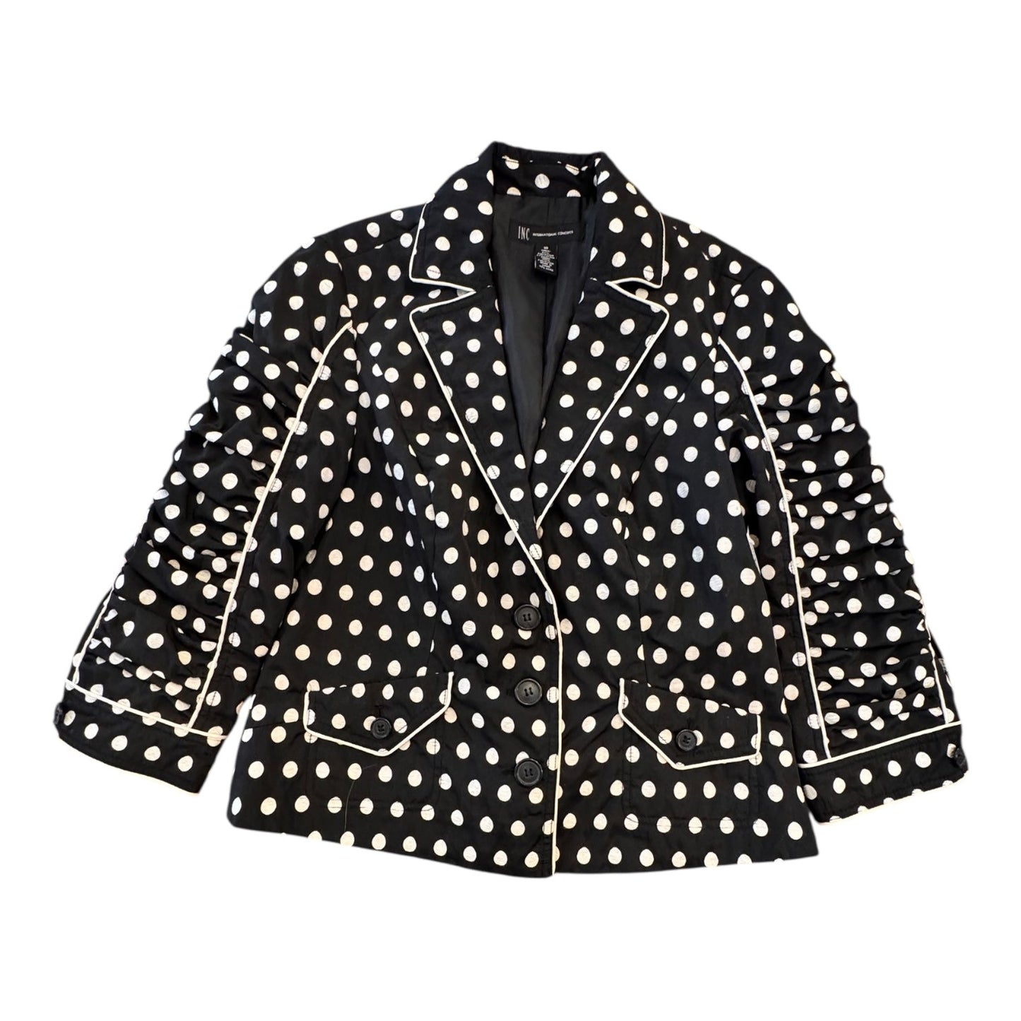 Blazer By Inc In Polkadot Pattern, Size:10