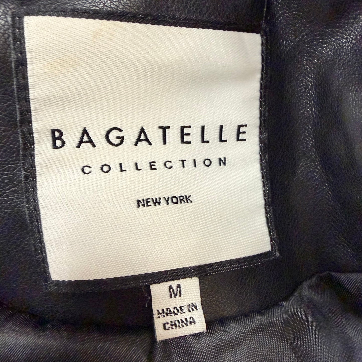 Coat Trench Coat By Bagatelle In Black, Size: M