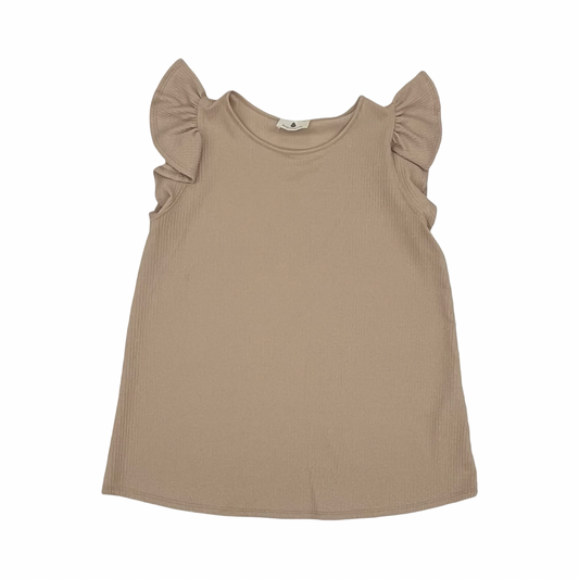 Blouse Ss By Betseys Boutique Shop In Tan, Size:L