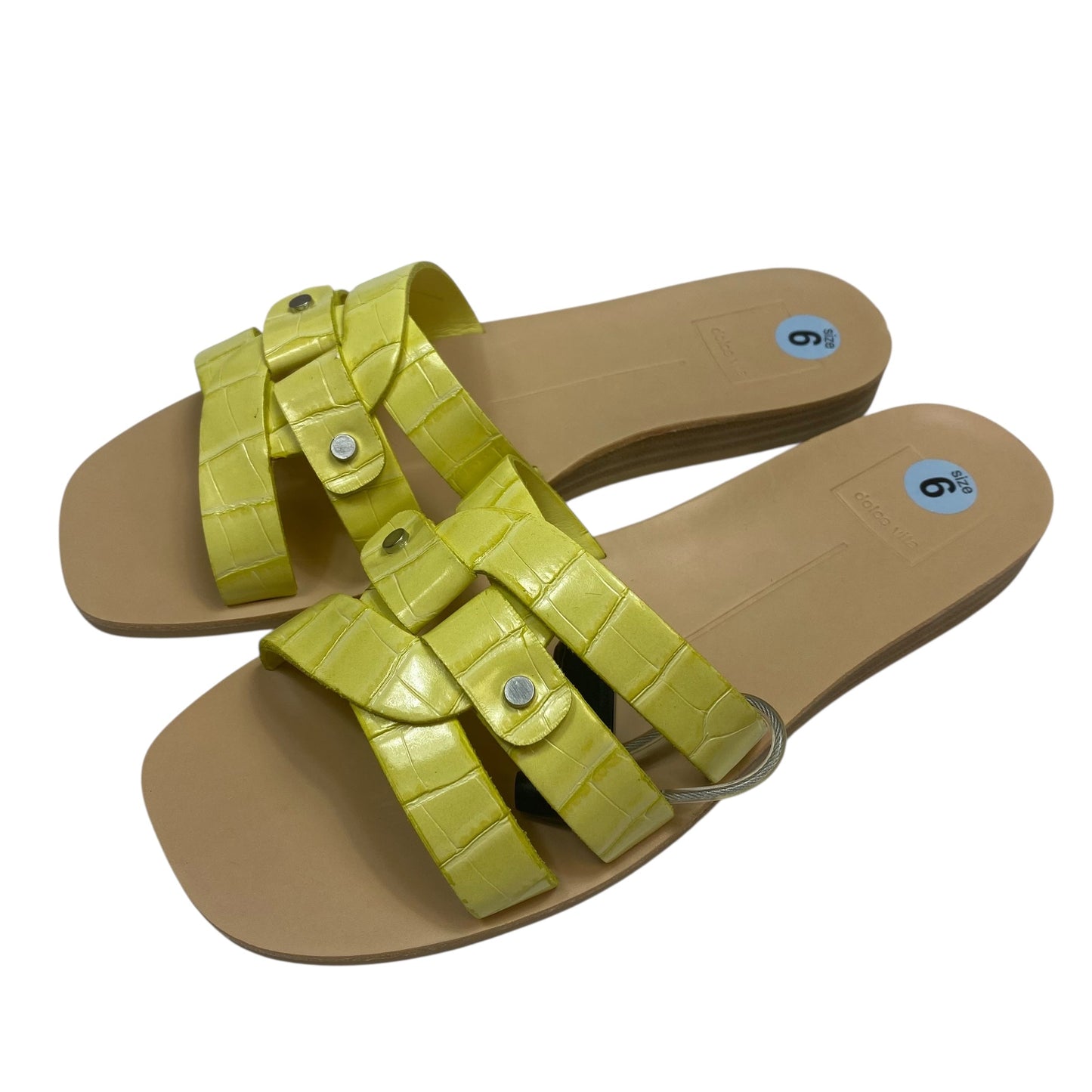 Sandals Flats By Dolce Vita In Yellow, Size:6