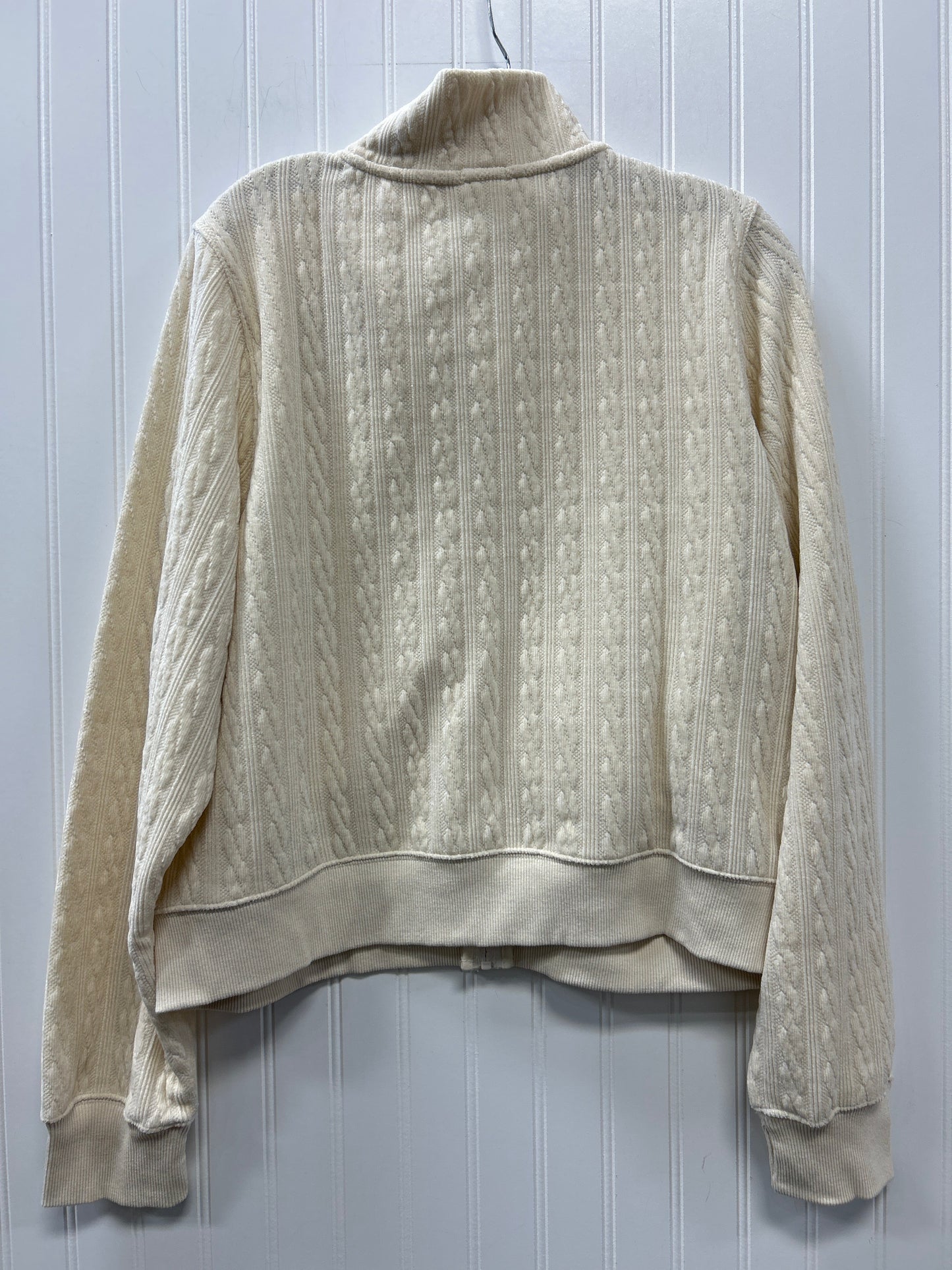 Athletic Top Ls Collar By Offline In Cream, Size:L NWT