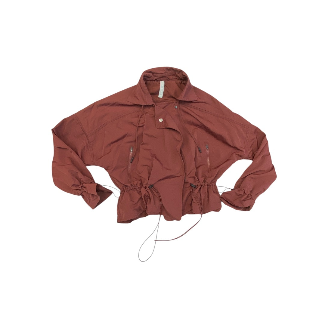 Athletic Jacket By Athleta In Rose Gold, Size:M
