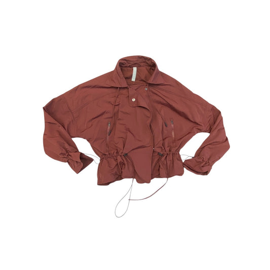 Athletic Jacket By Athleta In Rose Gold, Size:M