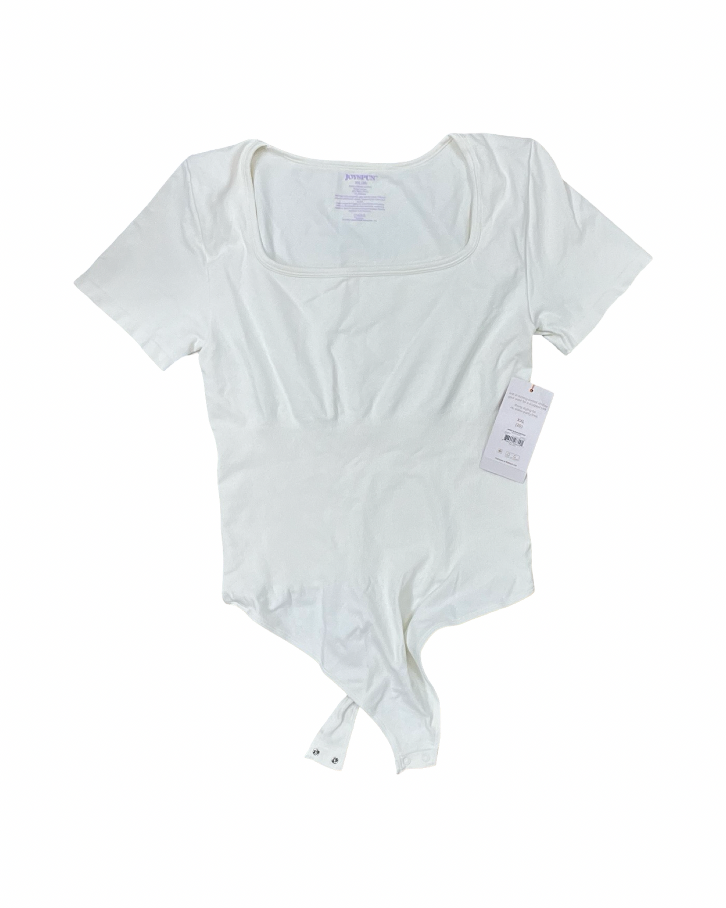 Bodysuit By Joyspun In Cream, Size:1X