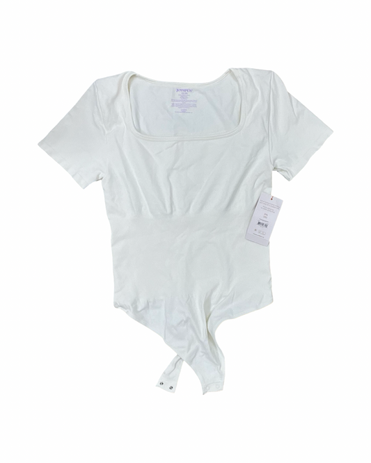 Bodysuit By Joyspun In Cream, Size:1X