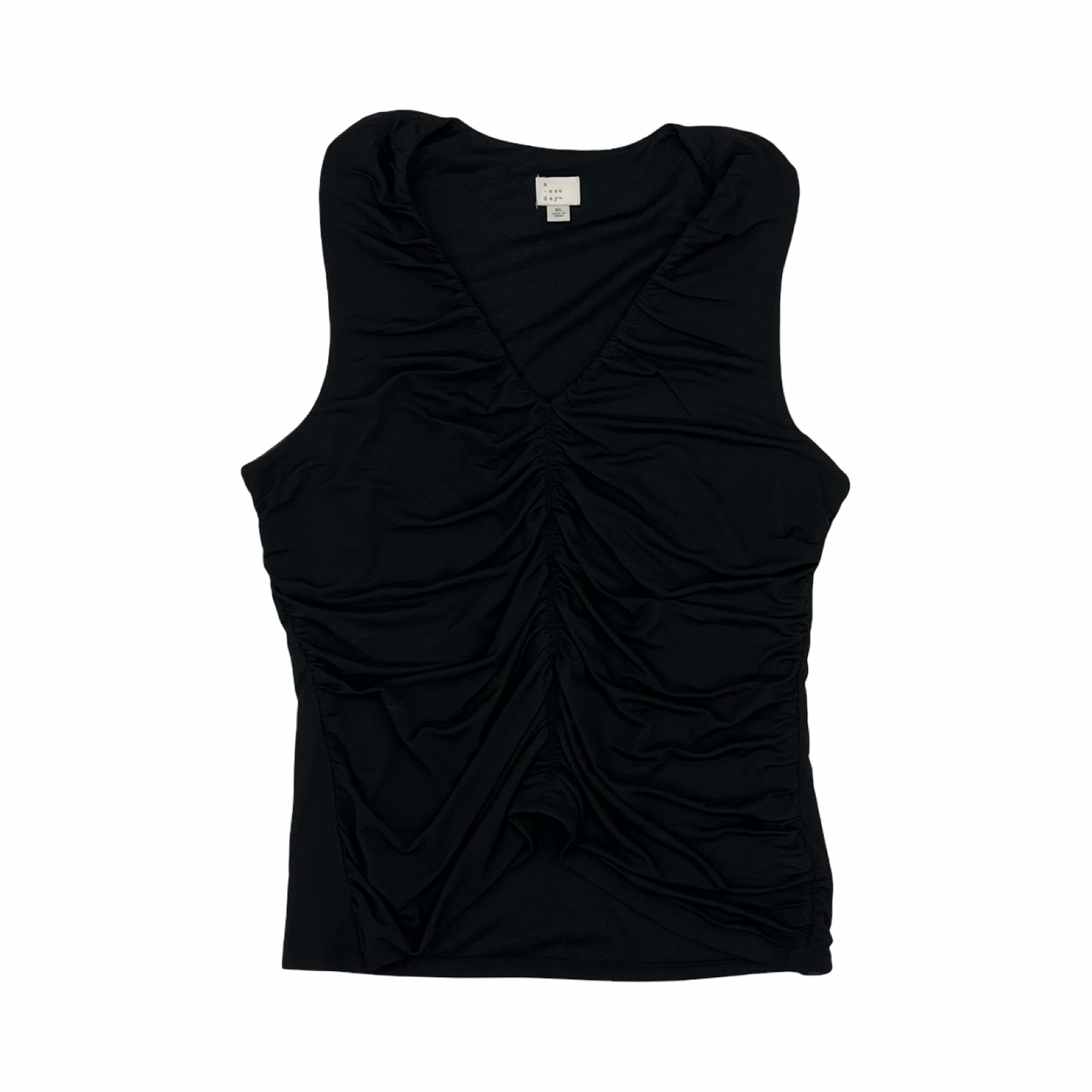 Blouse Sleeveless By A New Day In Black, Size:Xl