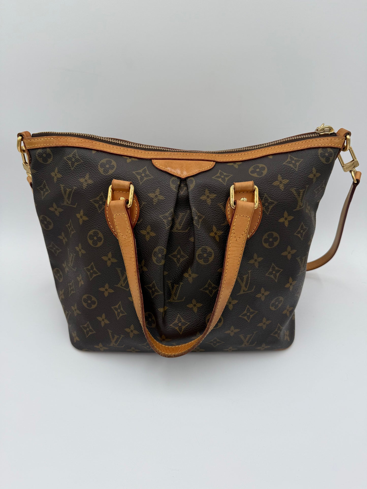 Handbag Luxury Designer By Louis Vuitton In Brown, Size:Medium