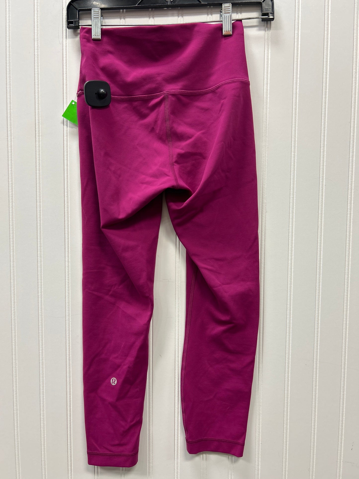 Athletic Leggings Capris By Lululemon In Pink, Size:6